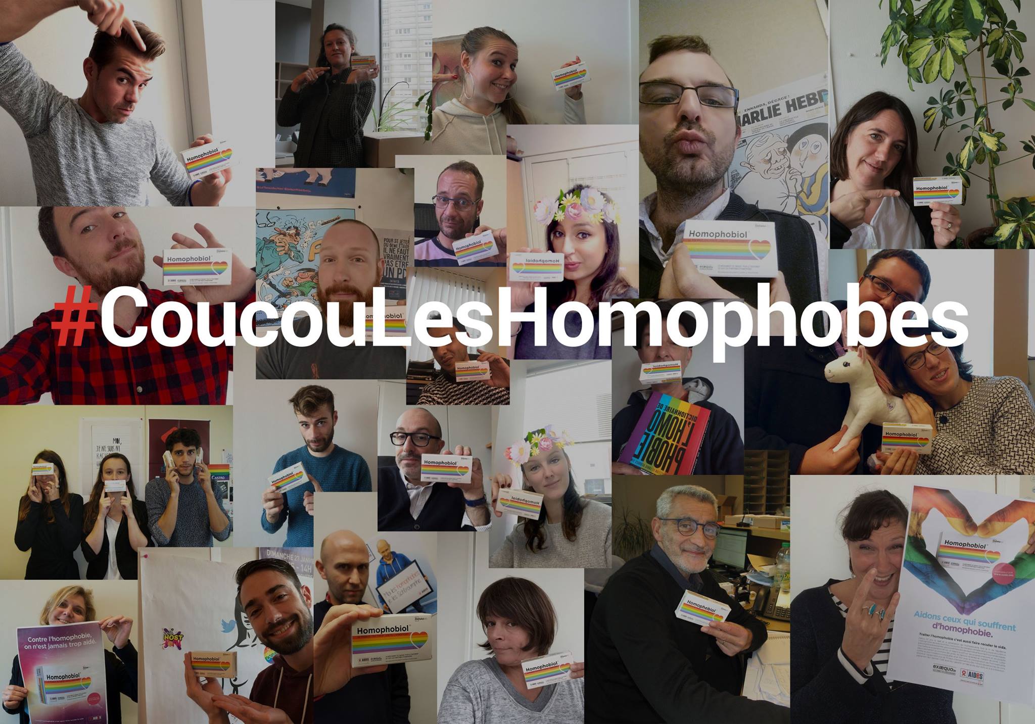 Coucou les homophobes !