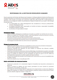 offre emploi CDD responsable gestion RH